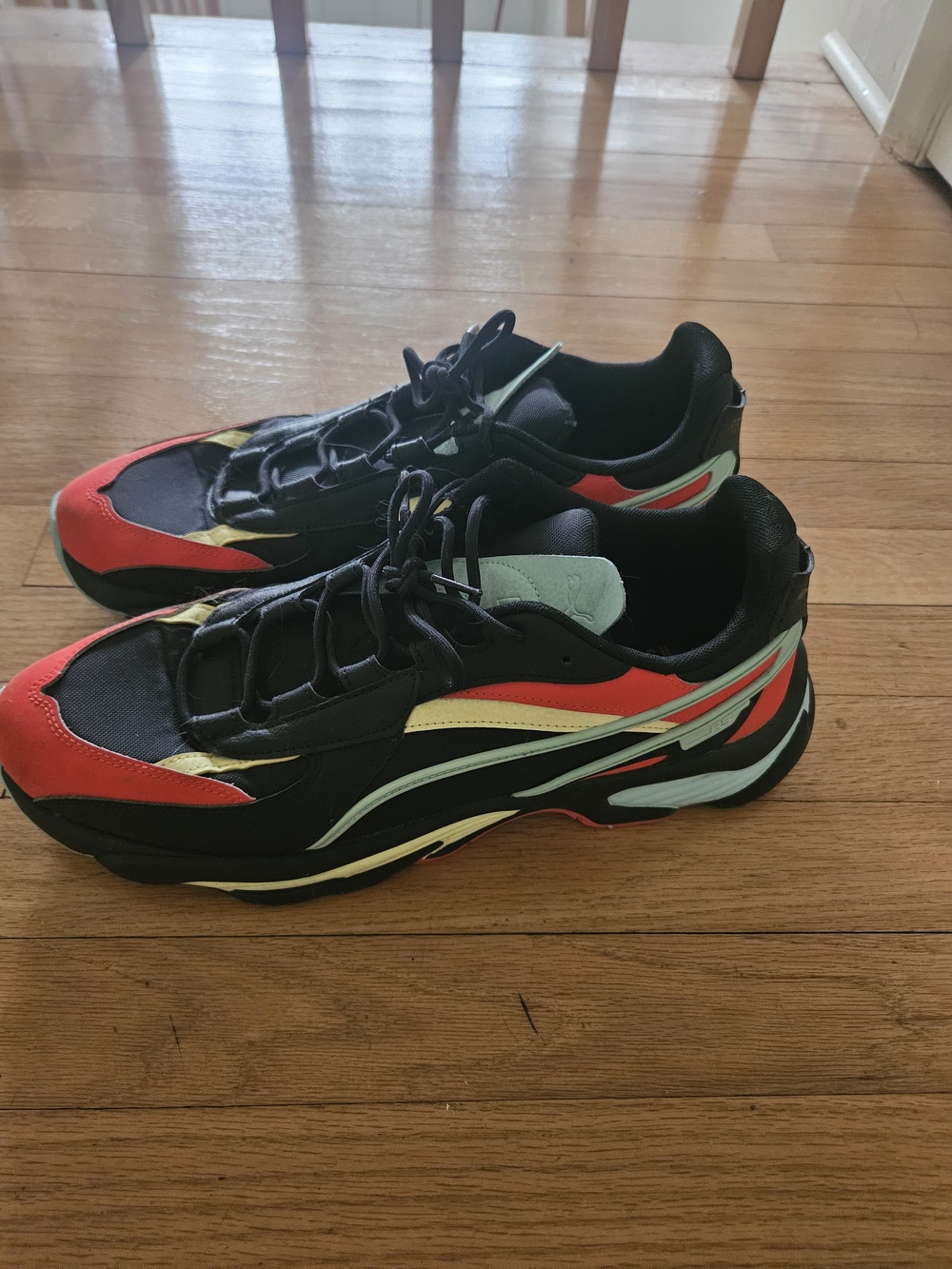 Black Puma R System Size 13 Men Athletic Sneakers